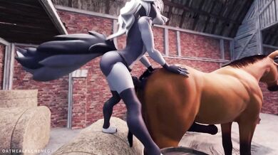 Loona and Horse sharing their love together