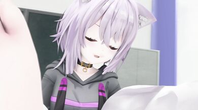 Kinky Cat-girl's Wet Dream: Nekomata Okayu Animation Demo
