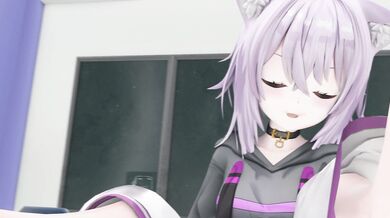 Kinky Cat-girl's Wet Dream: Nekomata Okayu Animation Demo
