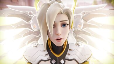 Mercy's Blowjob and Facial [Double Penetration]