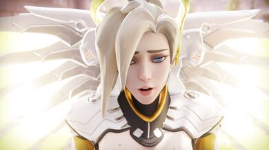 Mercy's Blowjob and Facial [Double Penetration]