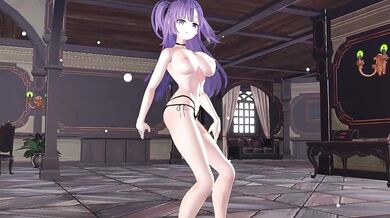 Breaking Yuka Hayase in MMD