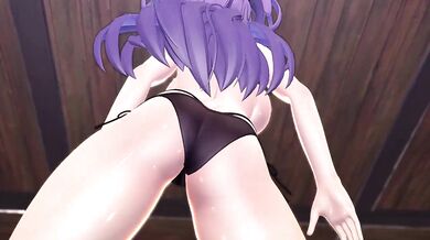 Breaking Yuka Hayase in MMD