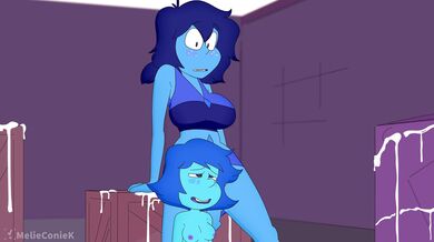 (Inserting explicit words) Lapis fucks Freckles' tight virgin pussy and ass in a wild threesome with Dust