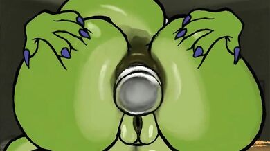 Werewolf vs Dragon Anal Invasion with Butt Plug