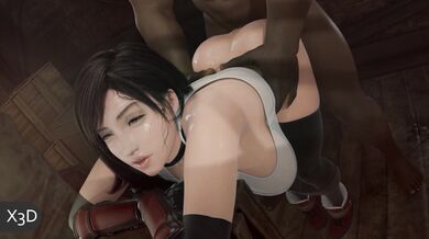 Tifa's Anal Descent in the Storage Room [Blacked][X3D]