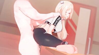 Sexy Aki and Rosenthal in Hololive! [Watermelon Assault]