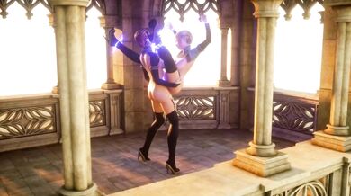Elven Lesbians with Futas: Eralin and Meralin's Fantasy Adventure