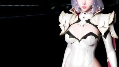 Sexy Snow Queen and Her Frozen Ice Slide