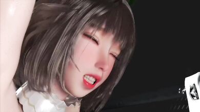 Sexy Snow Queen and Her Frozen Ice Slide