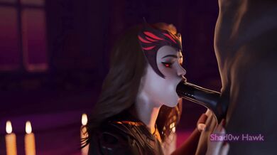 Scarlet Witch's Mouth Fucked Hard by Shad0w Hawk