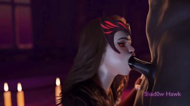 Scarlet Witch's Mouth Fucked Hard by Shad0w Hawk