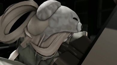 Lollipop Chainsaw Blowjob: Cabrye's Sweet Sucking Session