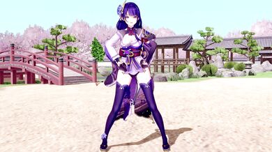 Sexy Ninja's Wet Dream: The Miko, Raiden and the Shogun's Hell-Bent Fuck Fest