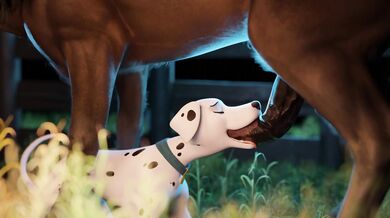 Busty Masseuse Sucks and Fucks Clients Horse Cock