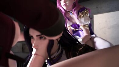 Cait's Erotic Encounter with Vi and Sera [lidssm]