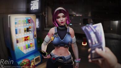 D.Va Desperately Pleasuring Herself to Win Concert Tickets in 'ReinaMation3D'