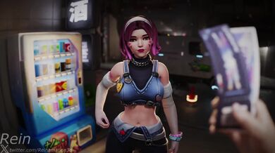 D.Va Desperately Pleasuring Herself to Win Concert Tickets in 'ReinaMation3D'