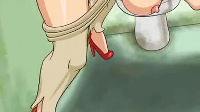 Lois In The Toilet (Upscaled): Supermans Kryptonite Cums Inside Her