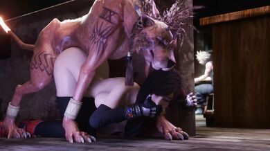 Final Fantasy VII: Advent Children Complete - Tifa and Red XIII Blue Berg