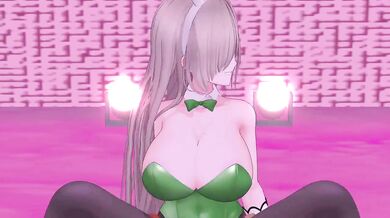 Asuna's Cowgirl Revenge: The Blue Bunny's Big Boobed Dance of Pleasure in the Ichinose Archives