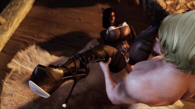 Dragonborn Cum Covered Dark Juicy Cat Girl