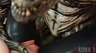 Gwen's Slutty Threesome with the Lizardman and His Long Tail