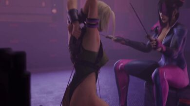 Juri and Cammy Get Sybian-ed to Oblivion (BaronStrap)