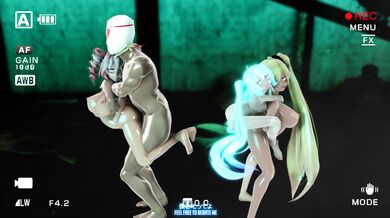 Miku, Teto and Neru Ghost Rule Sex Dance Party