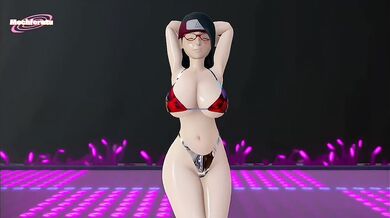 Sarada's Horny Bunny Transformation into a Sexual Mechferatu
