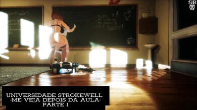 Sleepy_B Takes on University Strokewell in Part 1 of This Hentai Porn Video!
