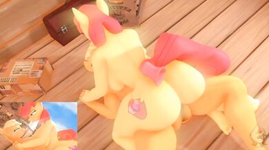 Horny futas fuck in multiple animations