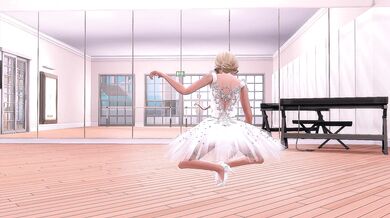 Homeless man invades ballerina's dance studio for a rough fuck