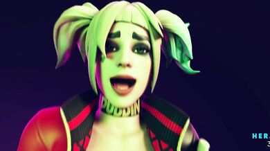 Harley Quinn masturbates her pussy alone