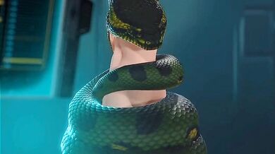 [HENTAI KINGDOM] Blonde's Snake Eating Orgy