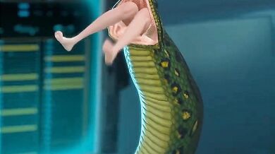 [HENTAI KINGDOM] Blonde's Snake Eating Orgy