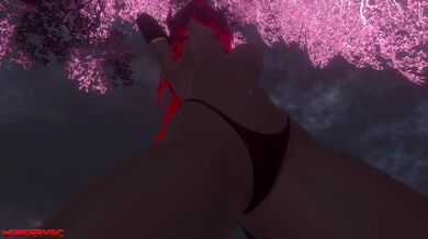 Unable to contain her lustful desires
