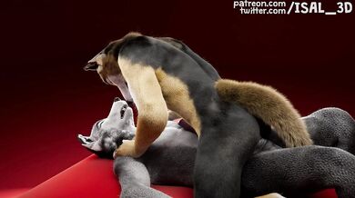 Gay Wolves' Anal Orgy