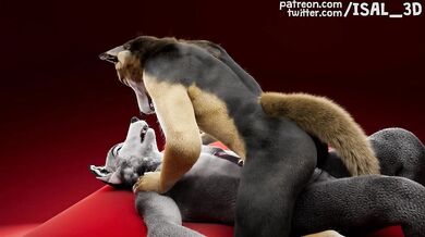 Gay Wolves' Anal Orgy