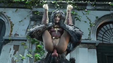 Transformed into a Wolf-Cumming Monster by the Mighty Cock of Superman