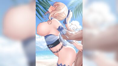 Jean gets fucked on the beach by a sexy stranger!