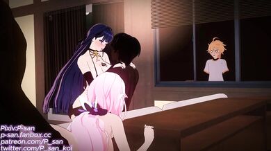 Raiden's Wife Elysia Gets Fucked by Another Man While He Watches in Shock