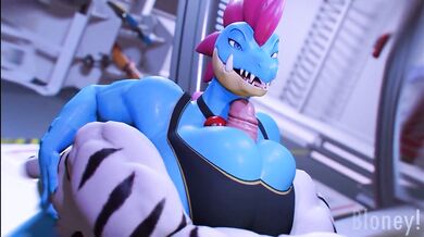 Busty Japanese office lady, Yuki, gives a horny young guy a tight titfuck while he rides her face in their secret love nest