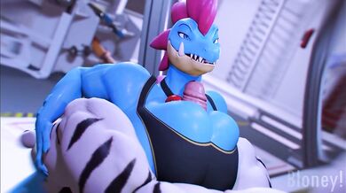 Busty Japanese office lady, Yuki, gives a horny young guy a tight titfuck while he rides her face in their secret love nest