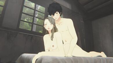 Buxom MILF gets pounded by a young stud while her son watches