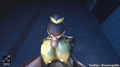 DVa’s Latex Titjob