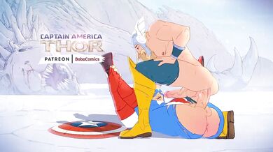 Rewritten as: Mighty Thors Mighty Hammer Sets Captain Americas Red, White & Blue Flag Flying High!