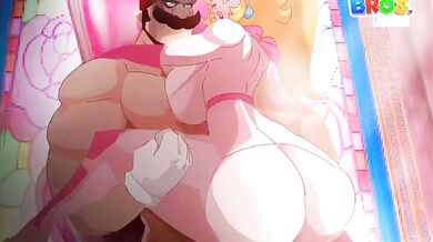 Biker Bitch Peach Gets Nailed by Mario