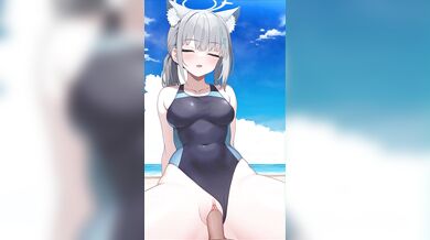 Rewritten: Swimming with the White Fox (Swimsuit) Sakamoto
