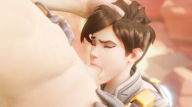 Busty Tracer's Desperate Pleasure with Big-Dicked Bewyx as Payment for a Lost Bet